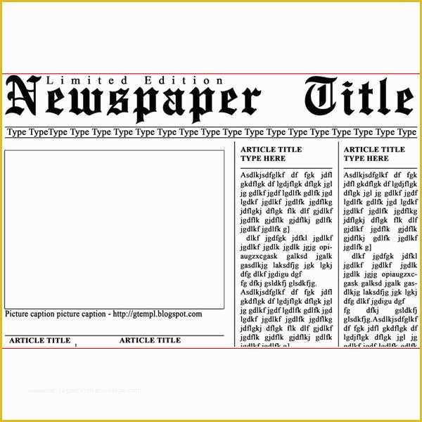 Free Newspaper Article Template Of Newspaper Layout Templates Excellent sources to Help You