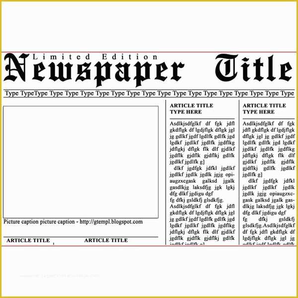 Free Newspaper Article Template Of Newspaper Template for Shop Photoshop Templates