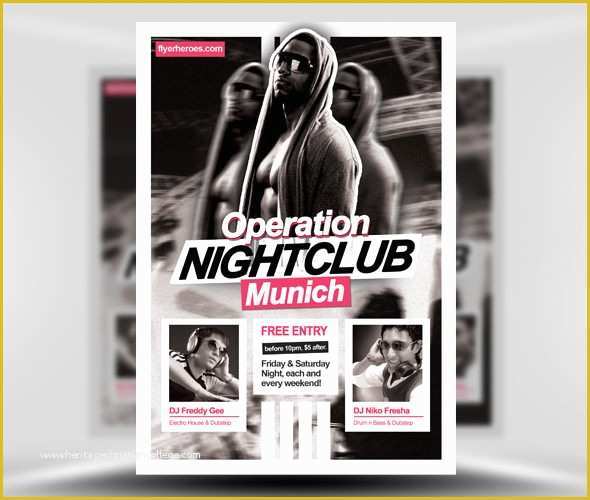 Free Nightclub Flyer Templates Of 31 Fabulous Night Club Flyer Templates &amp; Psd Designs
