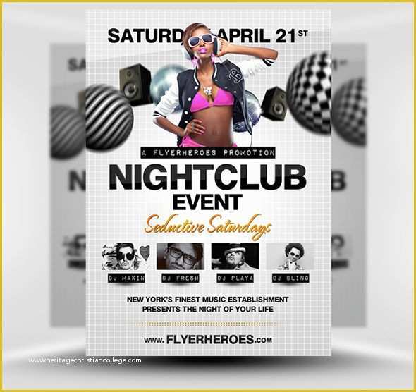 Free Nightclub Flyer Templates Of 31 Fabulous Night Club Flyer Templates & Psd Designs