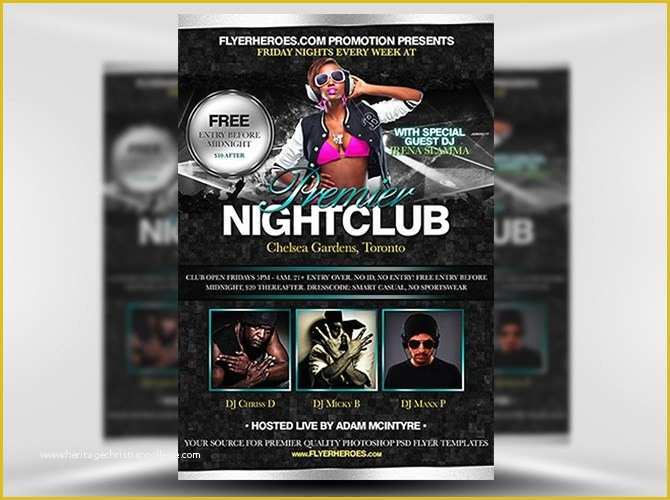 Free Nightclub Flyer Templates Of 75 Free Flyer Templates Shop Psd Download