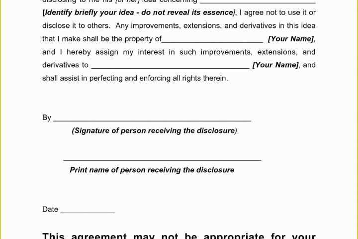 Free Non Disclosure Agreement Template California Of Basic Non Disclosure Agreement – Emmamcintyrephotography