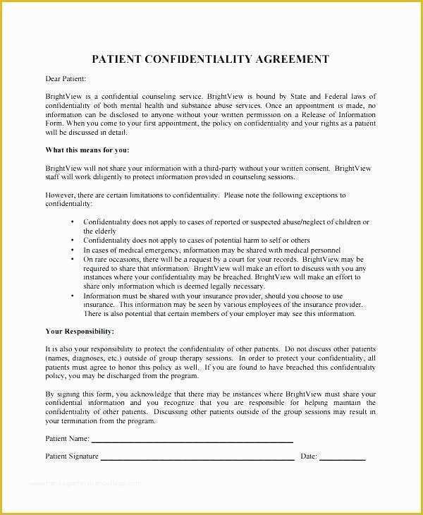 Free Non Disclosure Agreement Template California Of Simple Confidentiality Agreement Template Non Disclosure