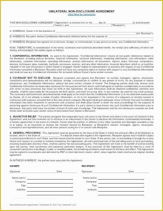Free Non Disclosure Agreement Template Of Best 25 Non Disclosure Agreement Ideas On Pinterest