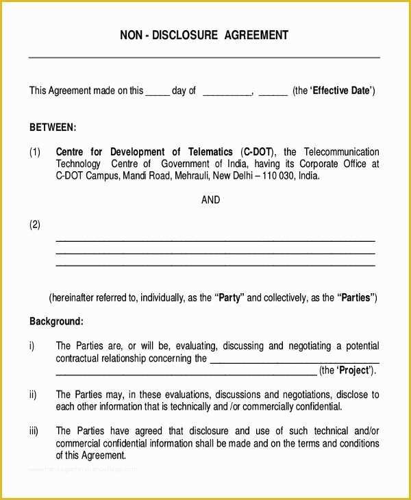 Standard Non Compete Agreement Template
