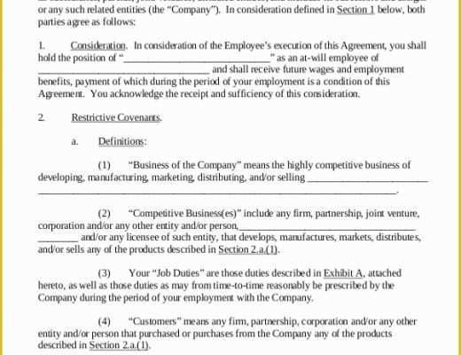 Free Non Disclosure Non Compete Agreement Template Of 16 Non Disclosure Non Pete Agreement Templates Free