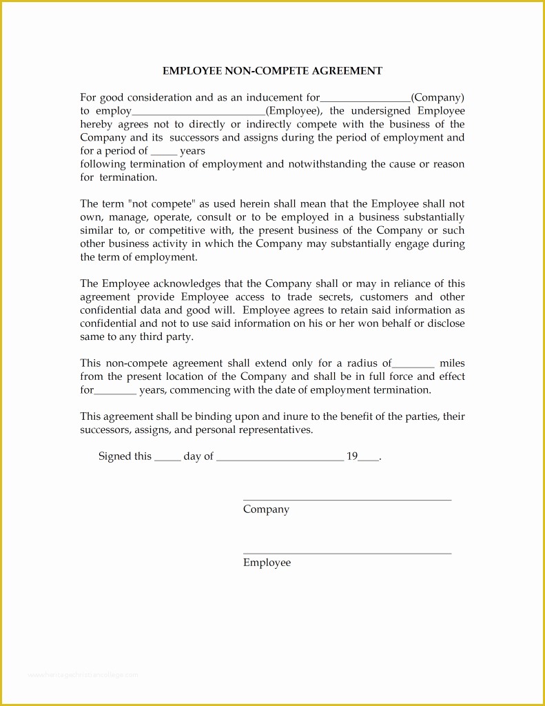 Free Non Disclosure Non Compete Agreement Template Of Agreement Word Templates Free Word Templates