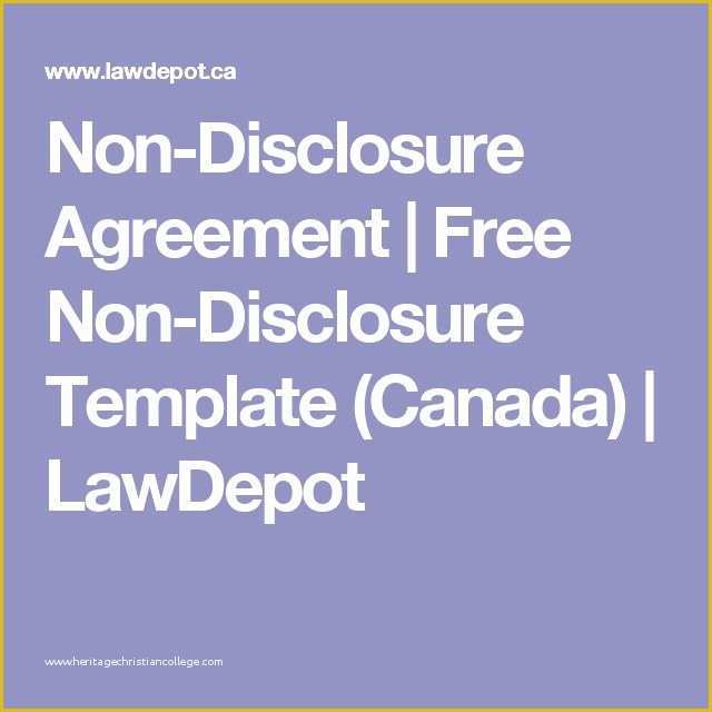 Free Non Disclosure Template Of 1000 Ideas About Non Disclosure Agreement On Pinterest
