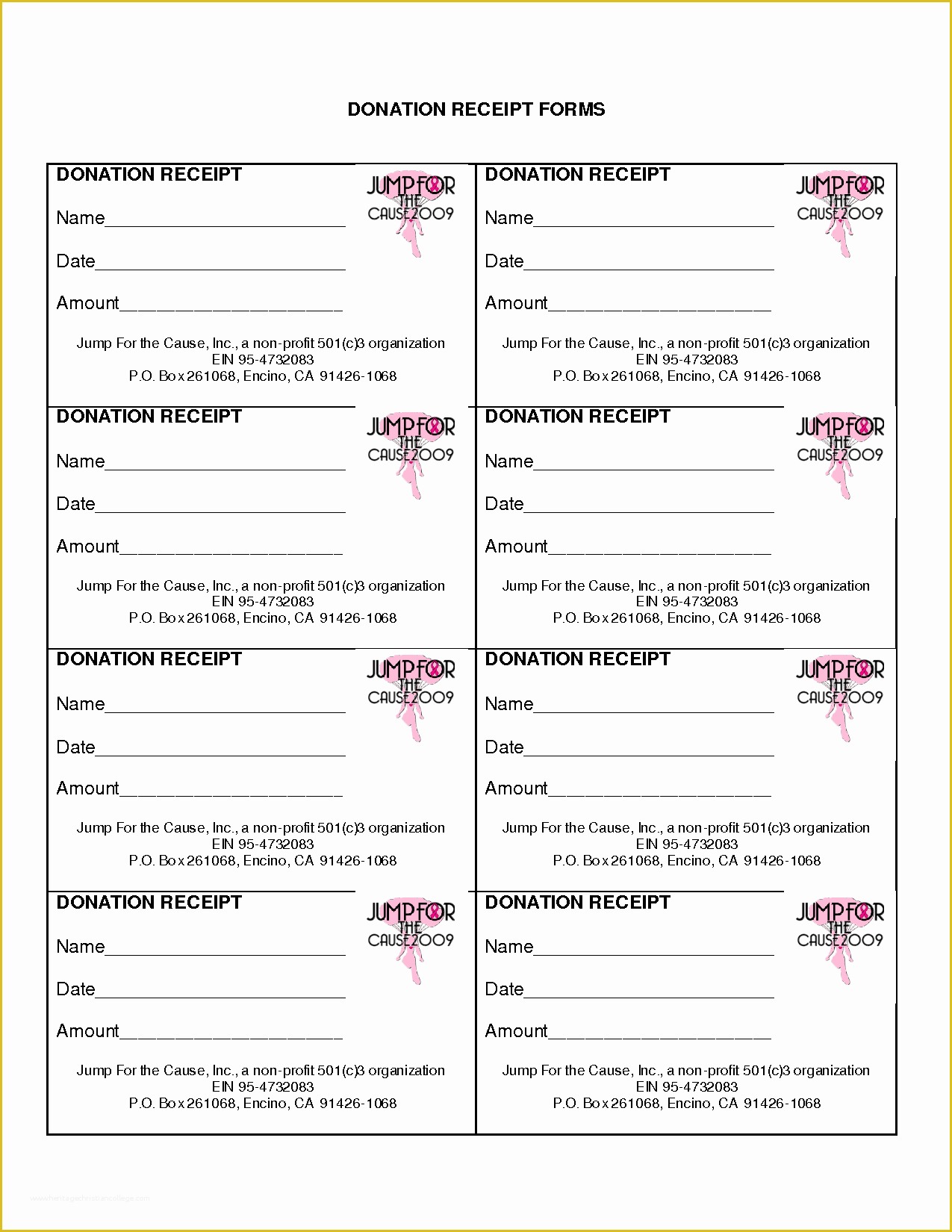 Free Non Profit Donation Receipt Template Of 10 Best Of Non Profit Donation Receipt form Non