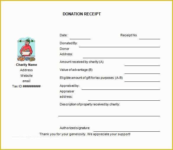Free Non Profit Donation Receipt Template Of 10 Donation Receipt Templates Doc Pdf