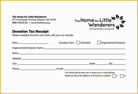 Free Non Profit Donation Receipt Template Of 15 Donation Receipt Template Samples