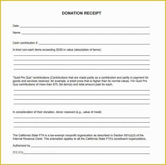 Free Non Profit Donation Receipt Template Of 20 Donation Receipt Templates Pdf Word Excel Pages