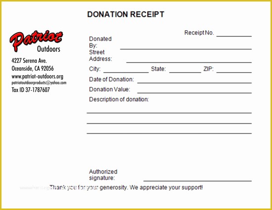 Free Non Profit Donation Receipt Template Of 5 Charitable Donation Receipt Templates Free Sample
