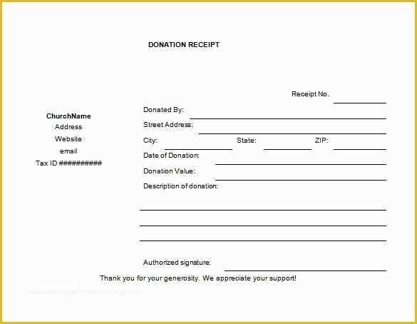 Free Non Profit Donation Receipt Template Of 6 Cash Funds Donation Receipt Templates – Word Templates