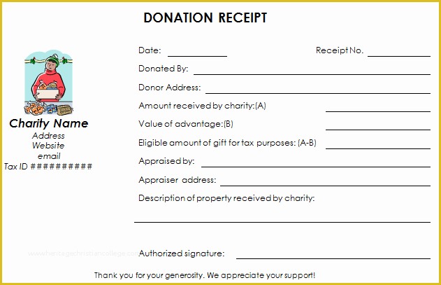 Free Non Profit Donation Receipt Template Of Download Nonprofit Donation Receipt Template