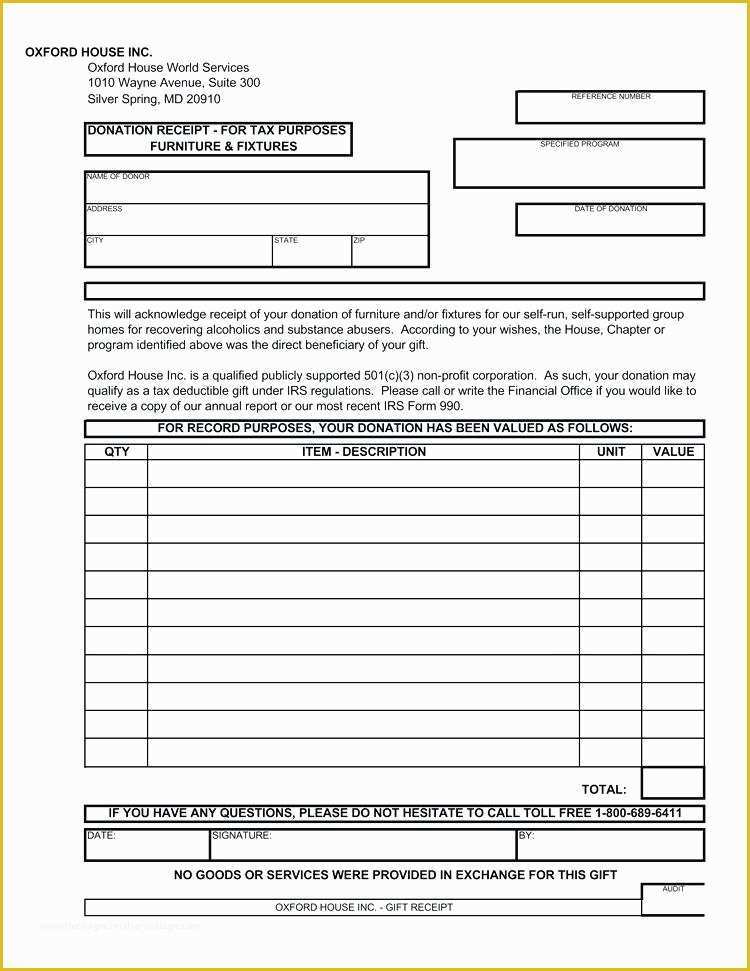 Free Non Profit Donation Receipt Template Of Goodwill Donation Receipt Full Size Spreadsheet Tax