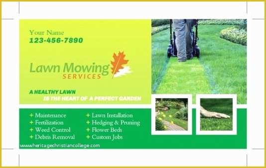 Free Nursing Business Card Templates Of 15 Lawn Care Business Cards