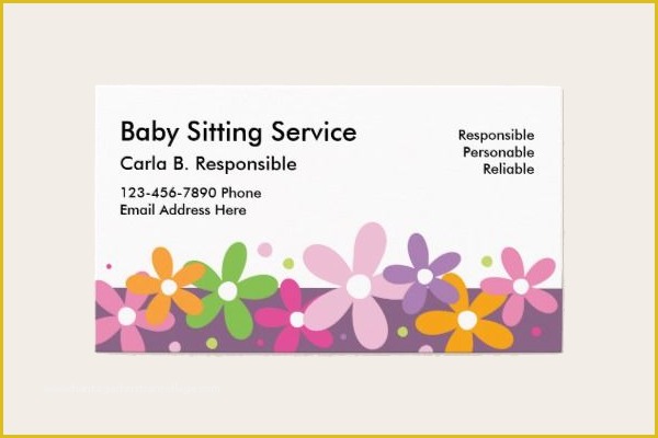 Free Nursing Business Card Templates Of 20 Daycare Business Card Templates Free Design Ideas