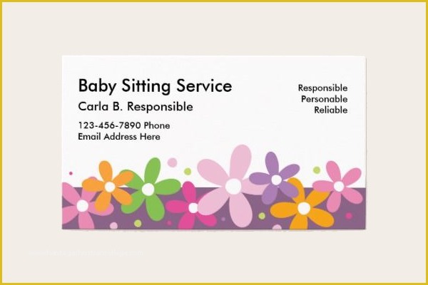 Free Nursing Business Card Templates Of 20 Daycare Business Card Templates Free Design Ideas