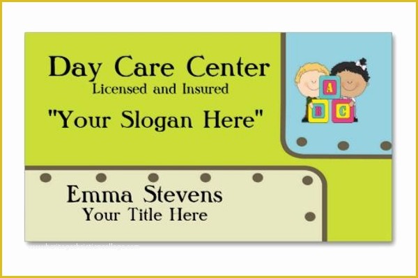 Free Nursing Business Card Templates Of 7 Day Care Business Card Templates Free Ideas