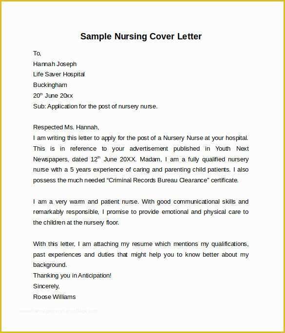 application letter nurse vaccinator