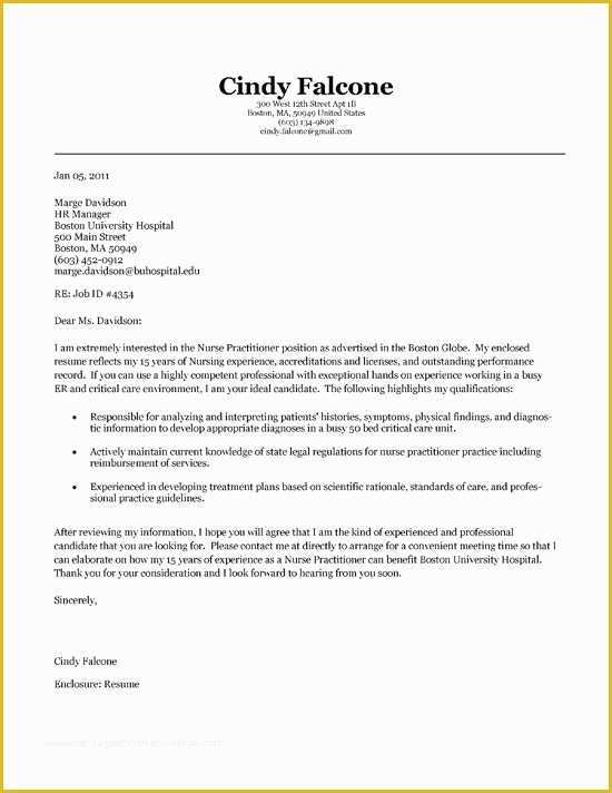 Free Nursing Cover Letter Templates Of Nurse Practitioner Cover Letter Things I Like