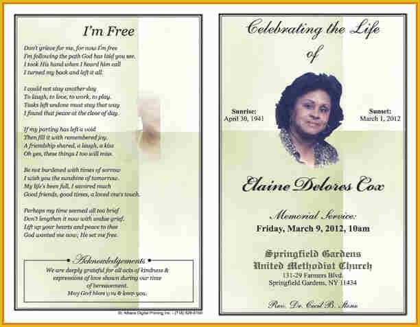 Free Obituary Template Of Free Obituary Template