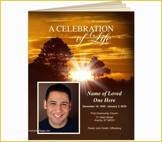 Free Obituary Template Photoshop Of 214 Best Creative Memorials with Funeral Program Templates