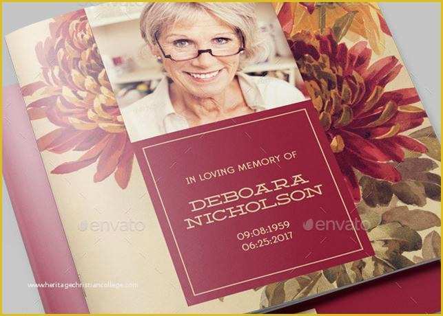Free Obituary Template Photoshop Of 9 Funeral Program Templates Free Download