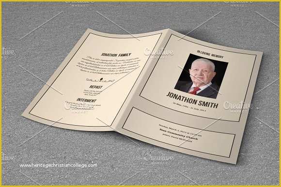 56 Free Obituary Template Photoshop