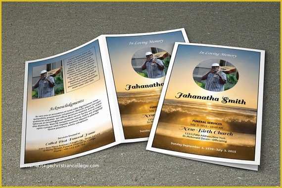 Free Obituary Template Photoshop Of Funeral Program Template Obituary Template Shop & Ms