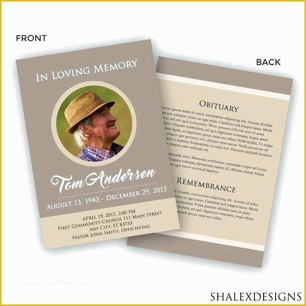 Free Obituary Template Photoshop Of Shop Obituary Template Funeral Program Template