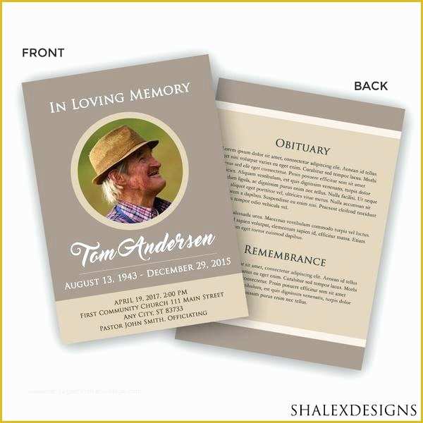 Free Obituary Template Photoshop Of Shop Obituary Template Funeral Program Template
