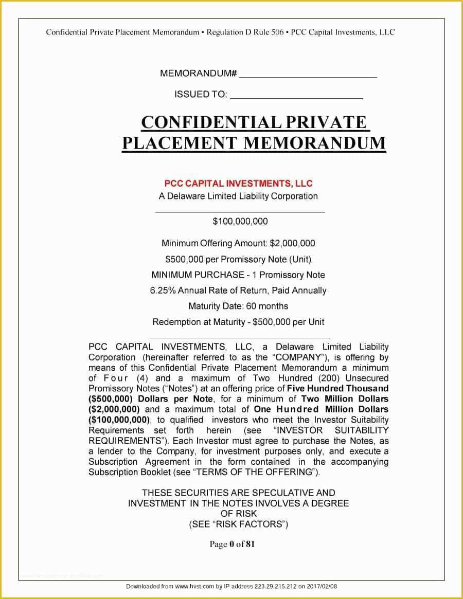 free-offering-memorandum-template-of-5-legal-memo-outline