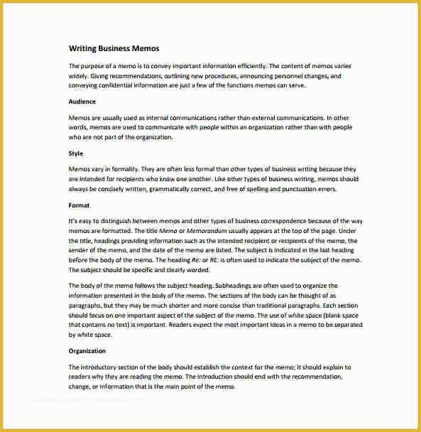 Free Offering Memorandum Template Of 6 Informal Proposal Business Memo