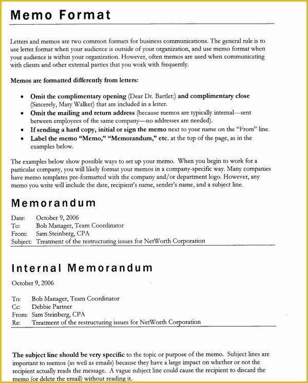 Free Offering Memorandum Template Of Download Memo format Template for Free formtemplate