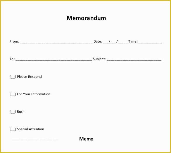 Free Offering Memorandum Template Of Free Memo Templates