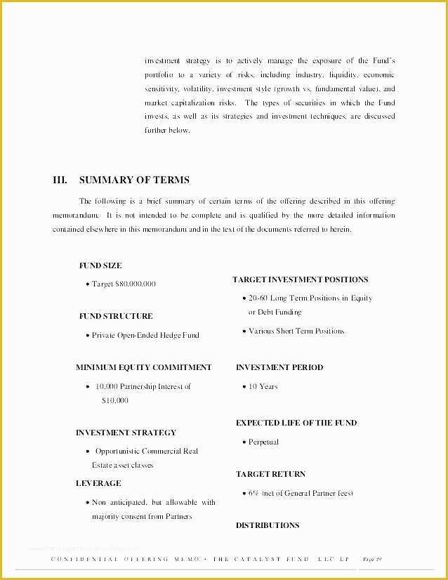 Free Offering Memorandum Template Of Ppm Schedule format Template Free – Illwfo