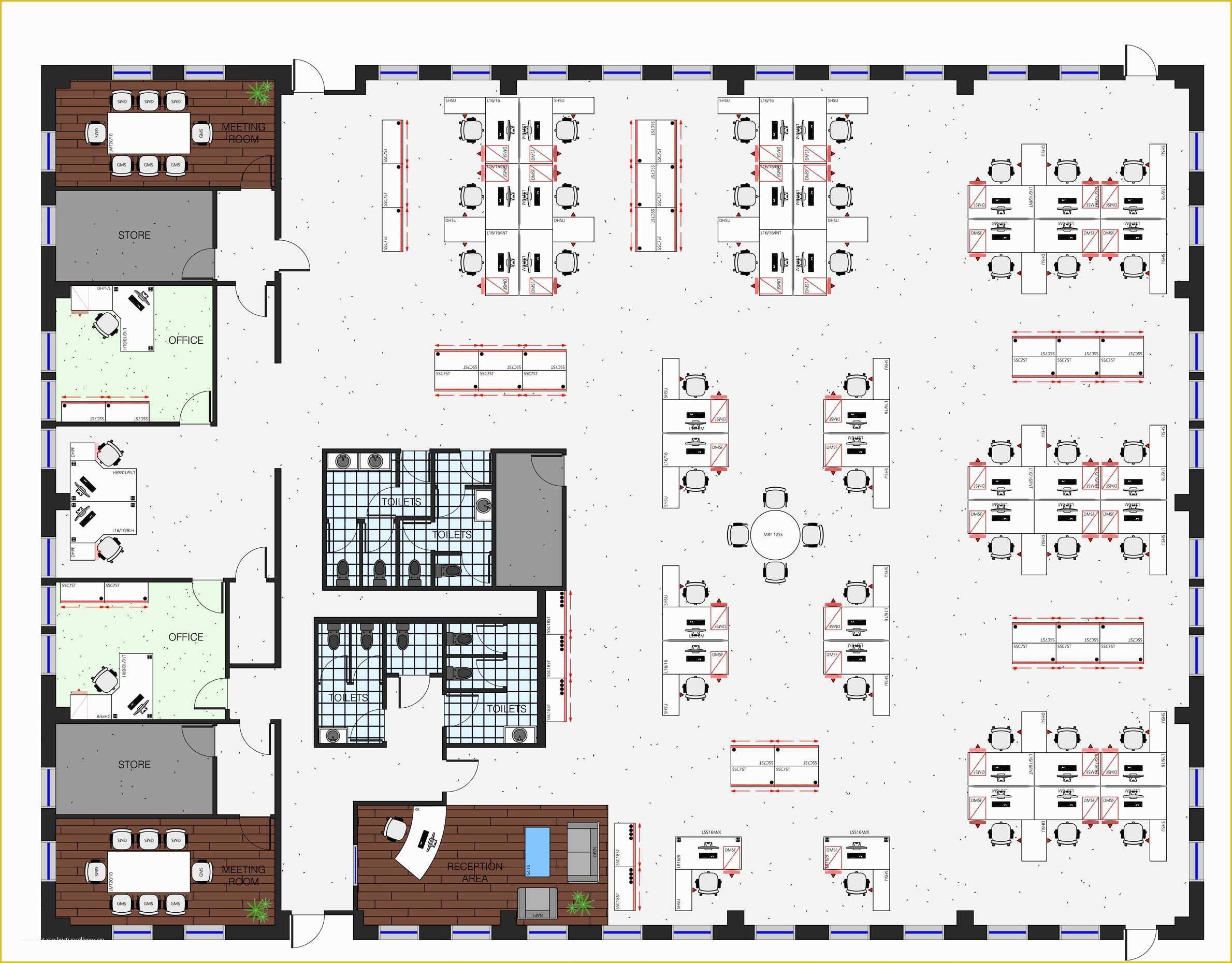 The Office Layout Map