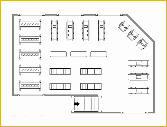 Free Office Layout Template Of Rehabilitation Center Floor Plan