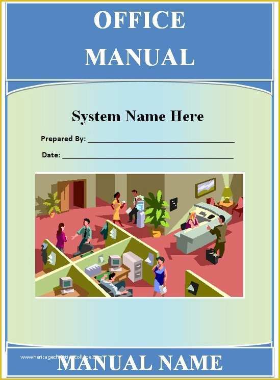 Free Office Procedures Manual Template Of Fice Manual Template Guide Help Steps