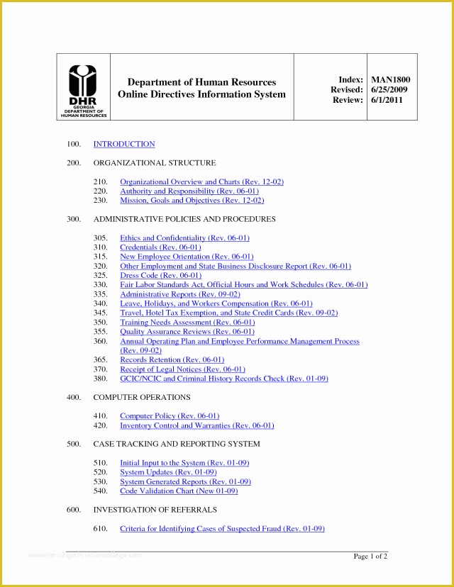 Free Office Procedures Manual Template Of Fice Procedures Manual Template Free Download