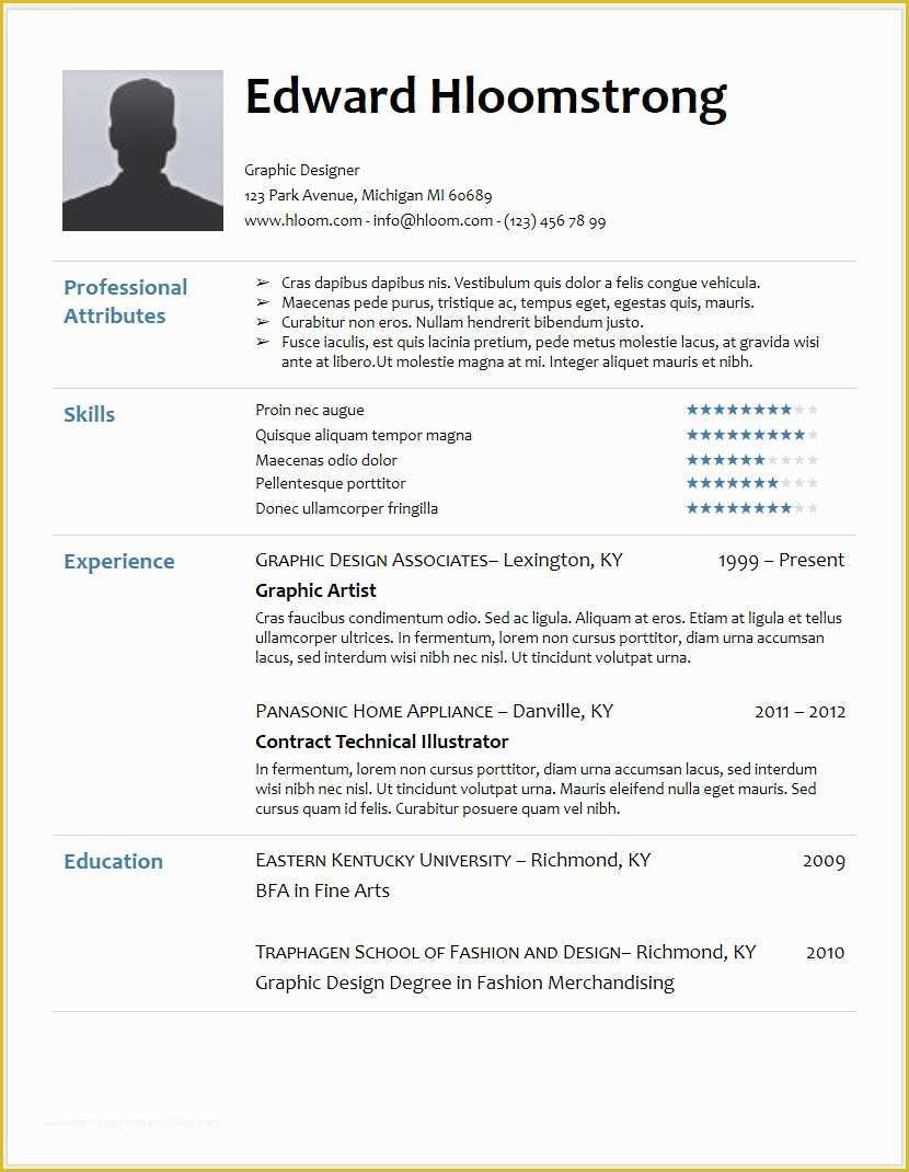 Free Office Resume Templates Of 12 Free Minimalist Professional Microsoft Docx and Google