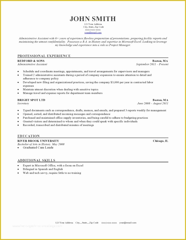 Free Office Resume Templates Of 50 Free Microsoft Word Resume Templates for Download