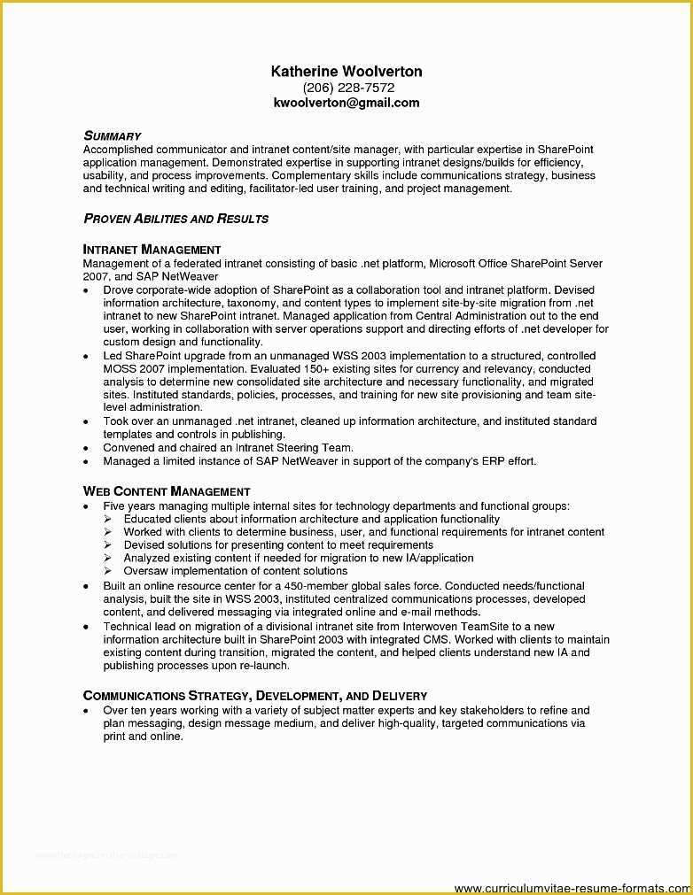 Free Office Resume Templates Of Fice Resume Templates 2016