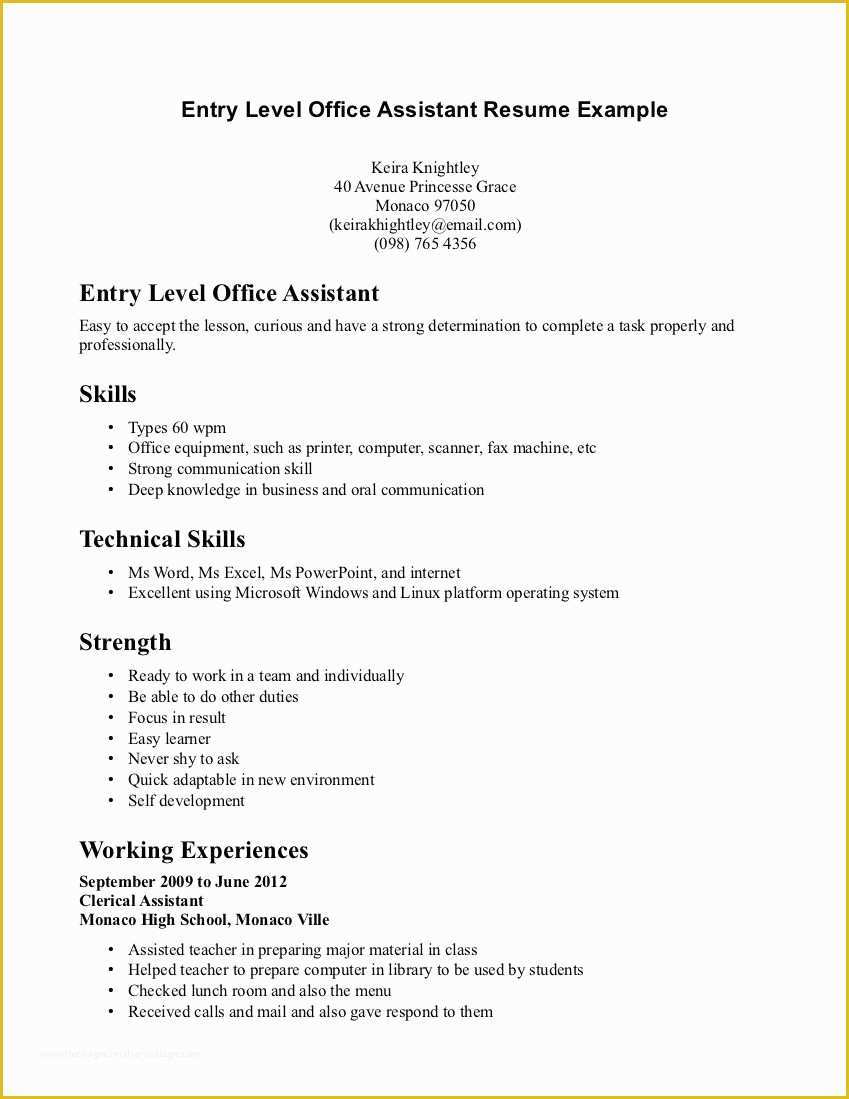 Free Office Resume Templates Of Pin Oleh Jobresume Di Resume Career Termplate Free