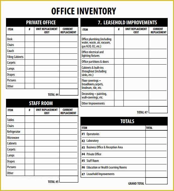 Free Office Supply List Template Of Sample Inventory List Template 9 Free Documents