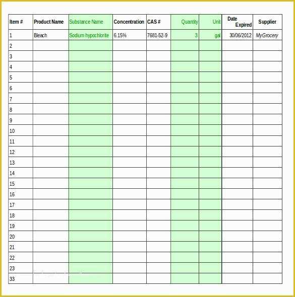 Free Office Supply List Template Of Supply Inventory Template 19 Free Word Excel Pdf