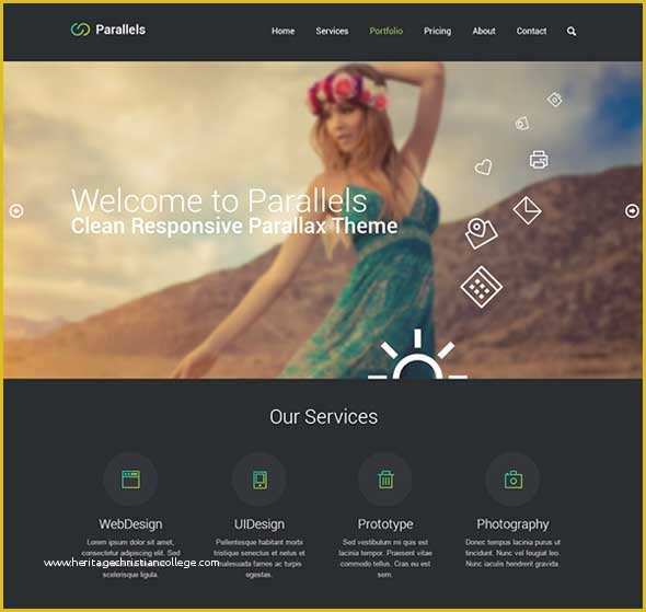 Free One Page HTML Template Of Free Psd Responsive E Page Template Designssave