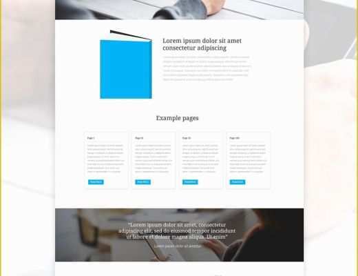 Free One Page HTML Template Of Free Single Page Website Templates Psd Css Author